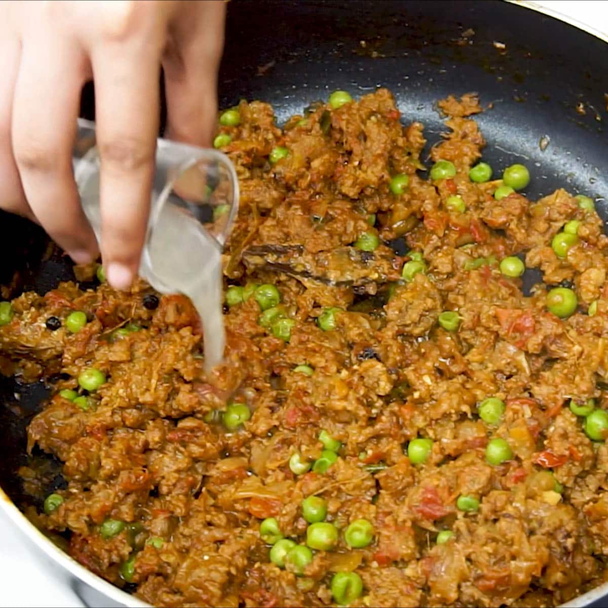 add lime juice to the Keema matar