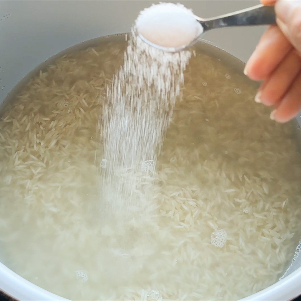 add salt to the pot make perfect rice