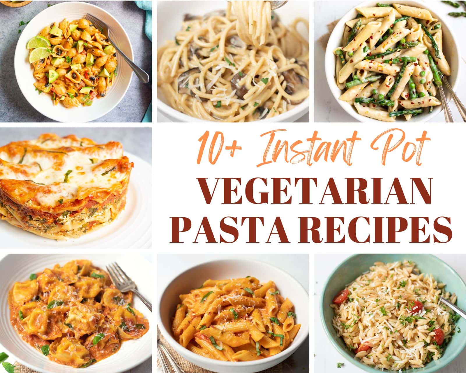 11 Instant Pot Vegetarian Pasta Recipes - Piping Pot Curry