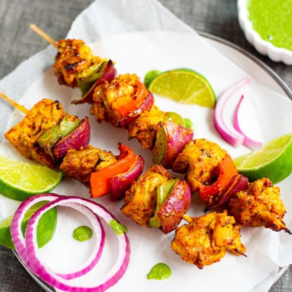 Imdian grilled chicken tikka kebab for BBQ