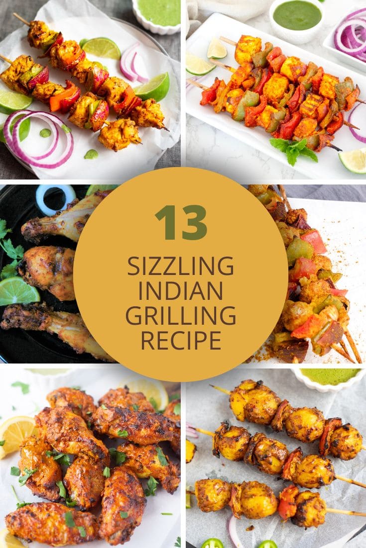 13 Sizzling Indian Grilling Recipes (BBQ Recipes) - Piping Pot Curry