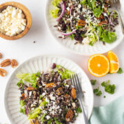 Wild Rice Salad in two plates