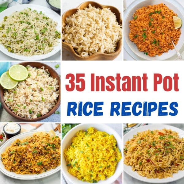 Instant Pot Rice Recipes Collage