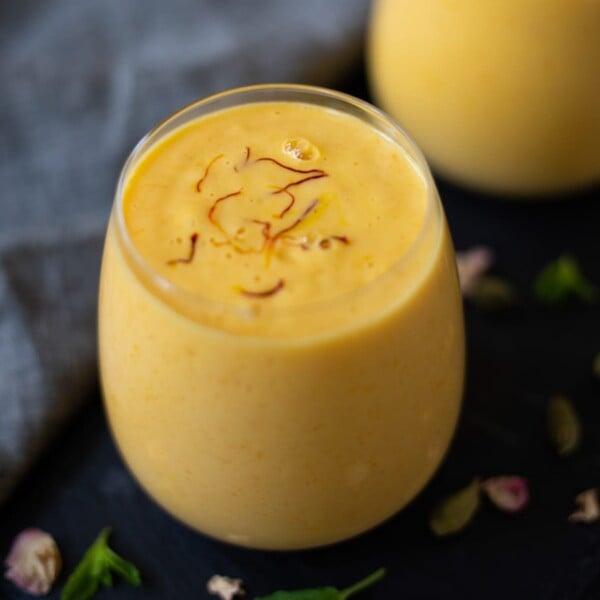 Sweet Lassi Recipe (Indian Yogurt Drink) - Indian Veggie Delight