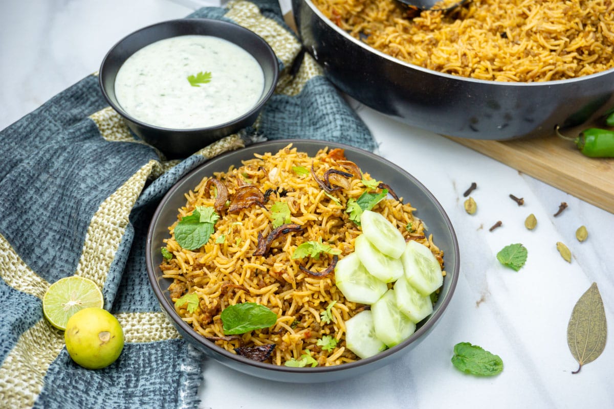 Chicken keema best sale biryani instant pot