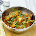 Kadai Chicken with cilantro
