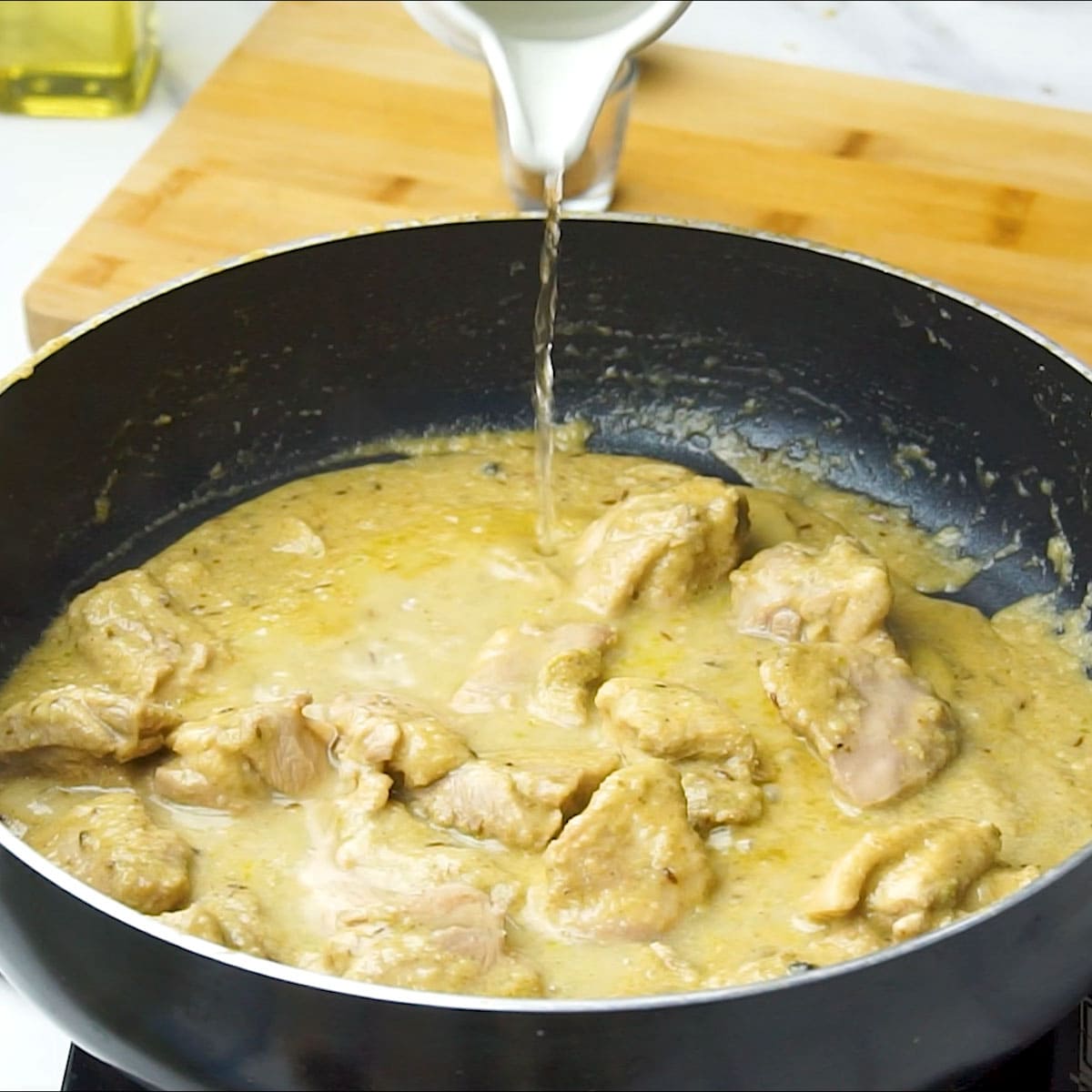 add Water to Malai Chicken Curry