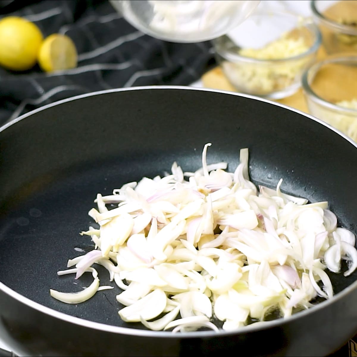 Saute Onion in a pan