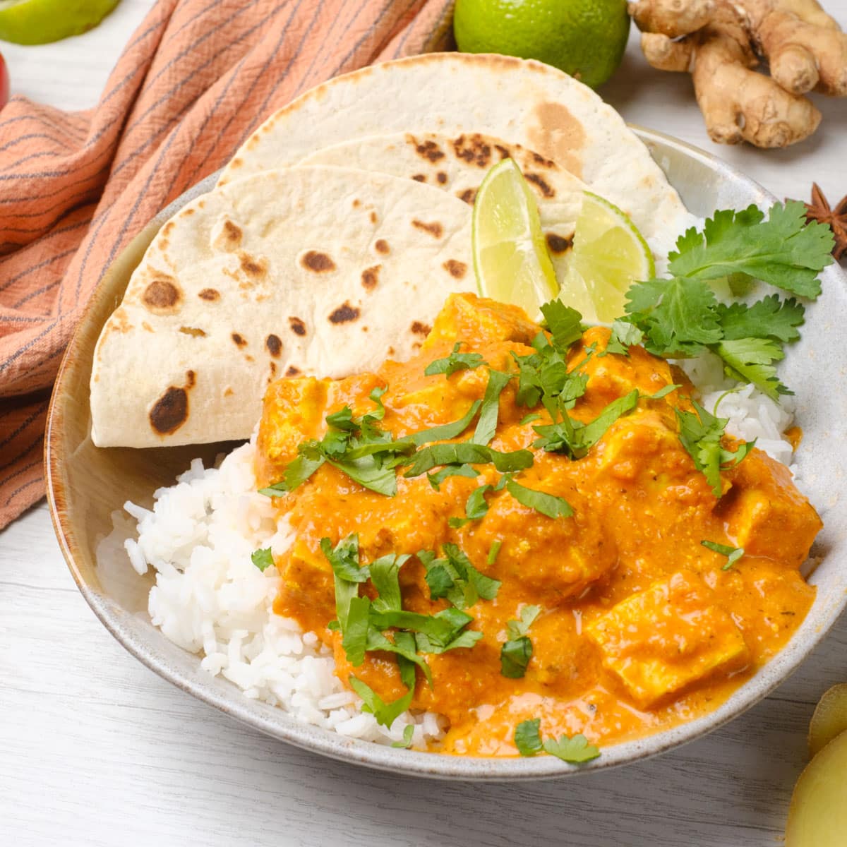 Tofu Tikka Masala in a bowl