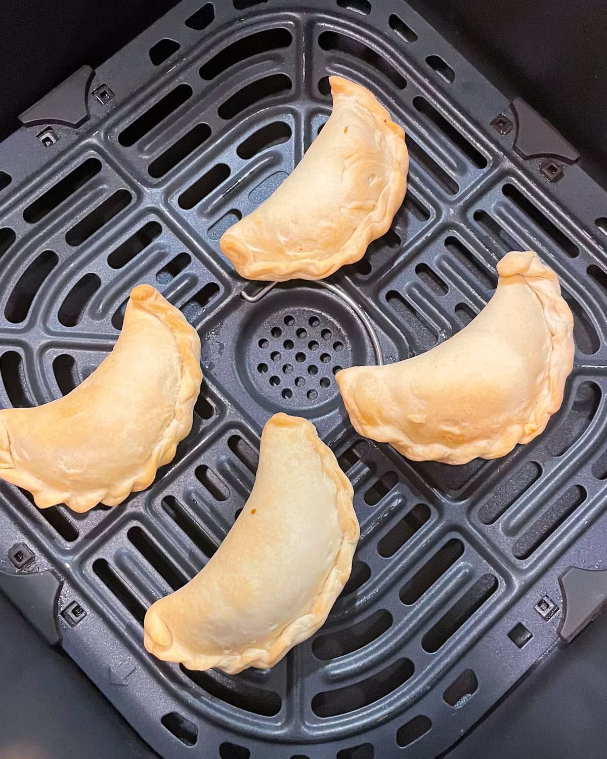 Gujiya cooked in the air fryer