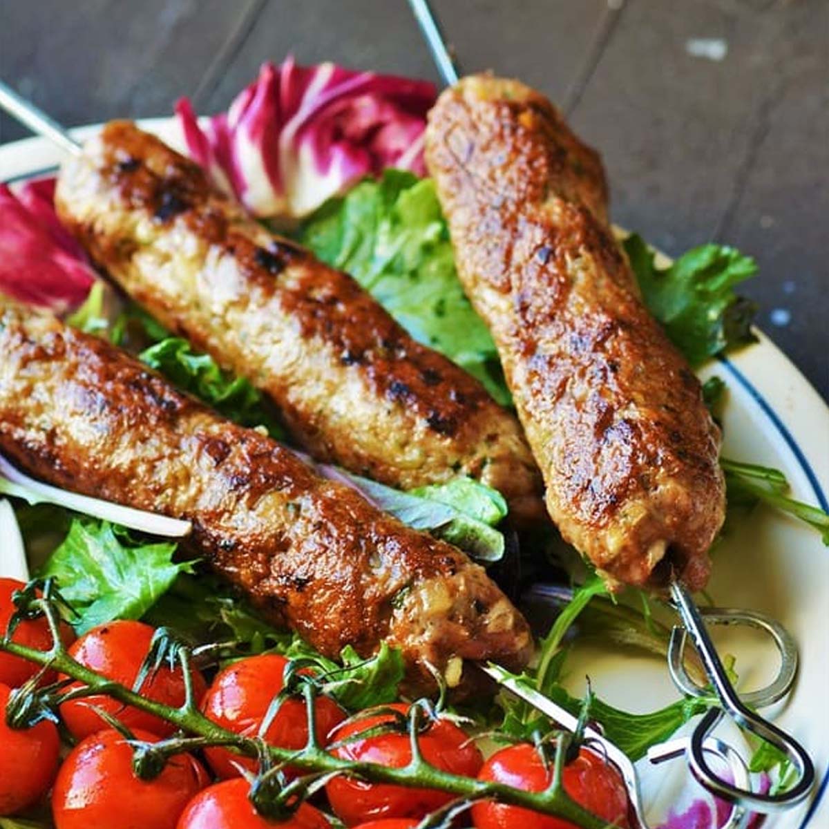 Mutton Kebab in skewers