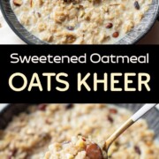 Ready to serve Oats Kheer in a bowl