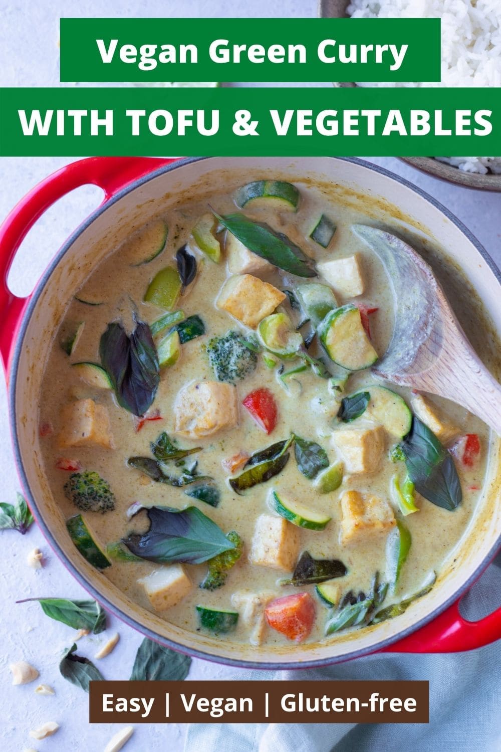 Thai Green Curry with Tofu & Vegetables - Piping Pot Curry