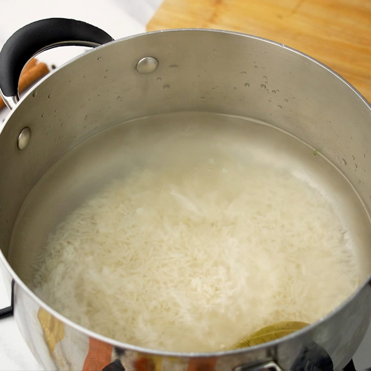 cook Basmati Rice in a pot