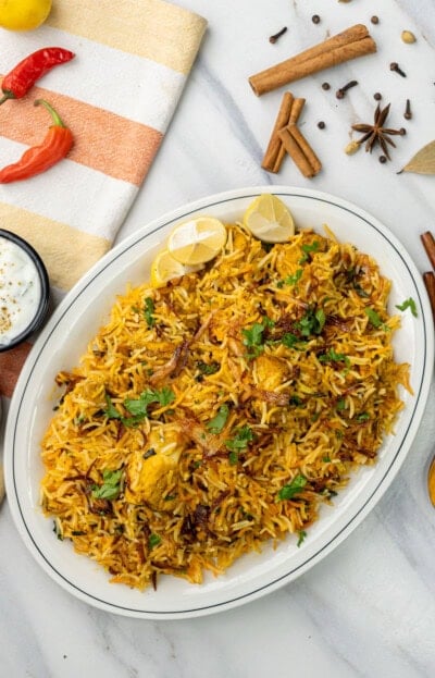 Authentic Chicken Biryani - Piping Pot Curry