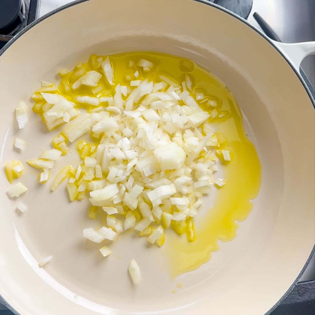 sauté onions into the pan