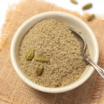 ground cardamom powder in a bowl