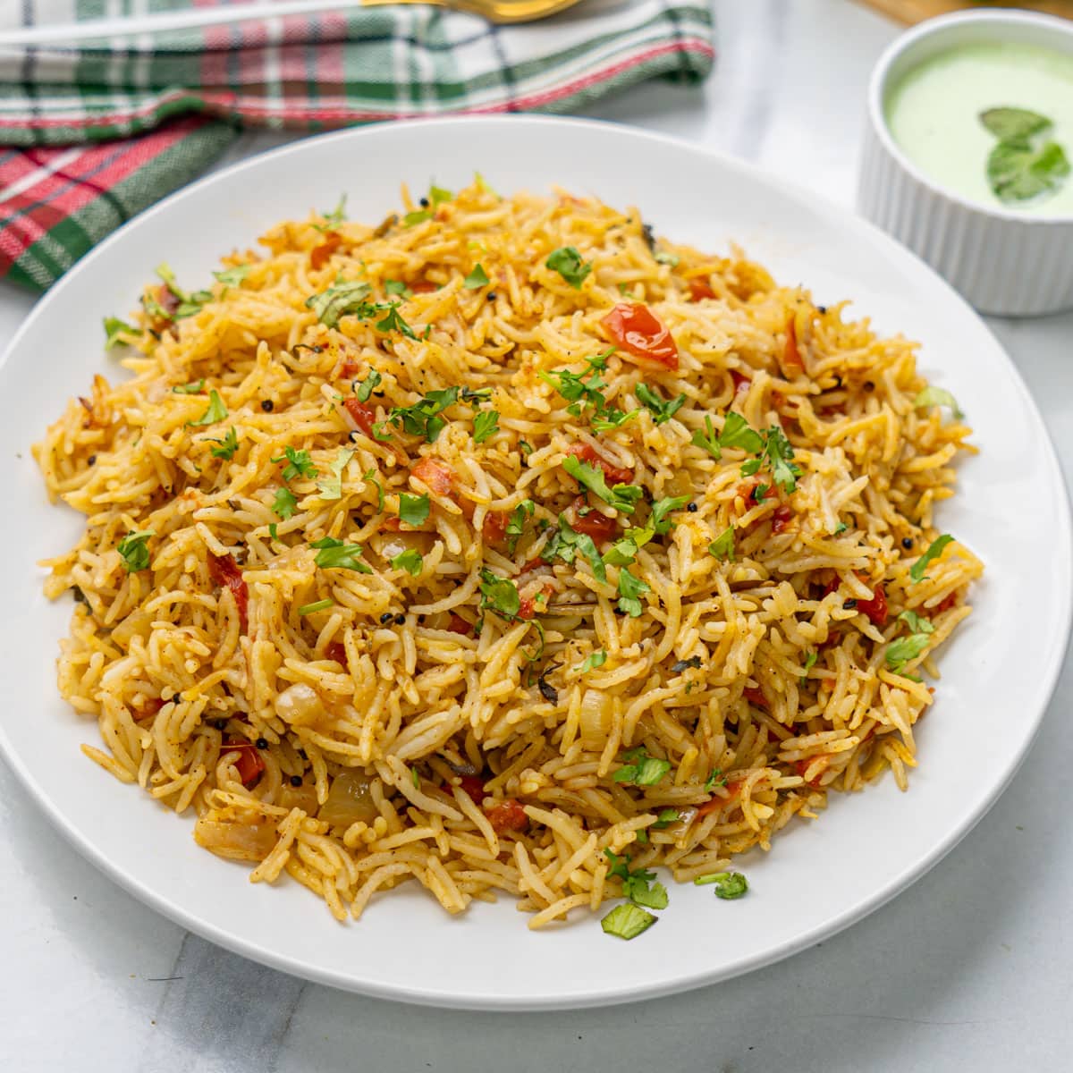 Tomato Rice (Thakkali Sadam)