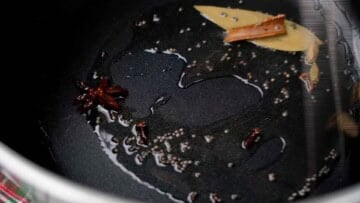 Add whole spices and saut&eacute; for 30 seconds or until fragrant.