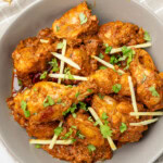 Chicken bhuna masala in a bowl