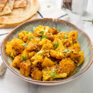 Easy 20-minute Indian potato and cauliflower stir-fry