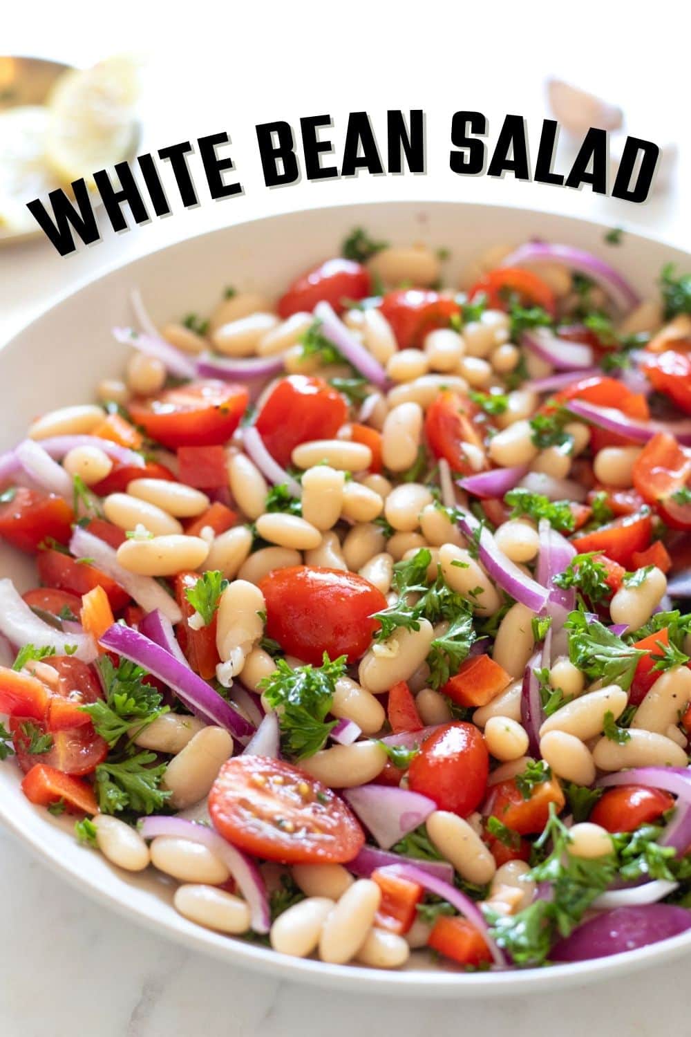 Tuscan White Bean Salad - Piping Pot Curry