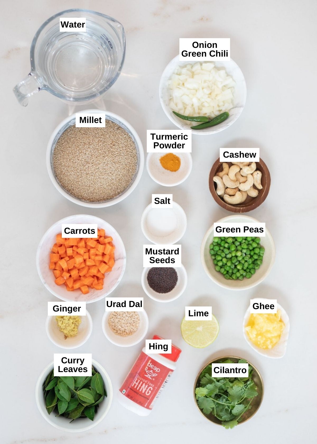 Millet upma ingredients list