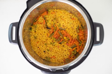 pressure cooked dalia pulao in instant pot