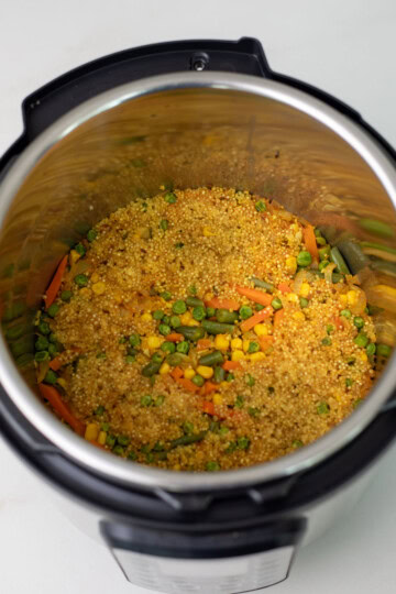 cooked instant pot quinoa pulao