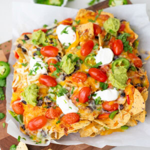 ready to serve air fryer nachos