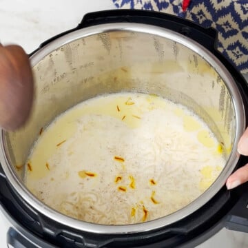 cooked kheer in instant pot