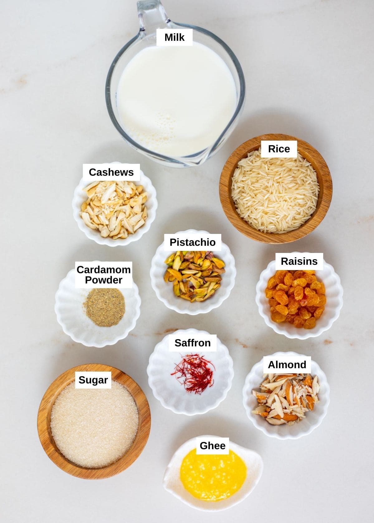 Kheer recipe ingredients