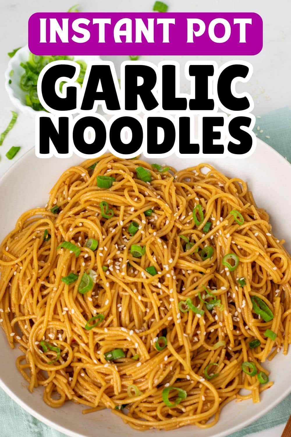 Instant Pot Garlic Noodles - Piping Pot Curry