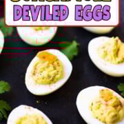 Guacamole deviled eggs