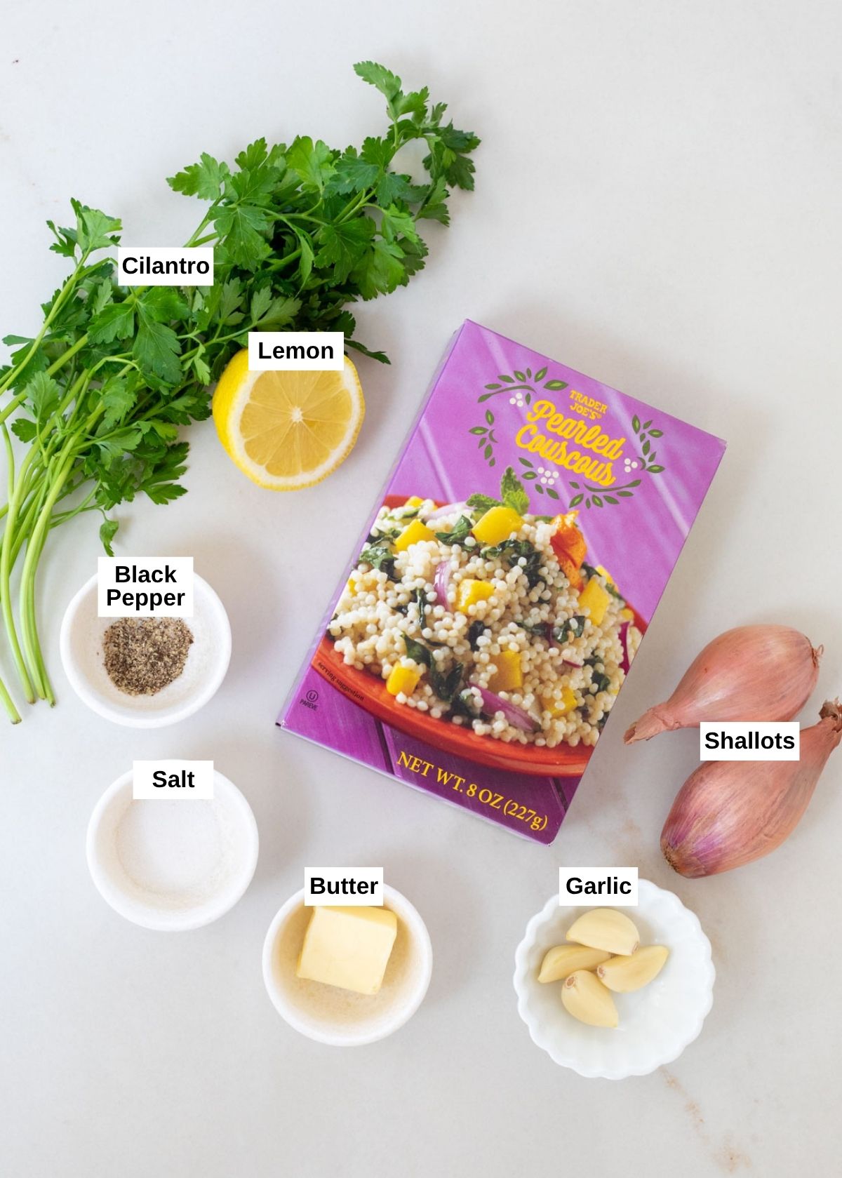 Instant Pot Couscous ingredients