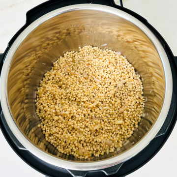 added Couscous in the instant pot