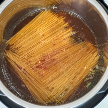 ready to pressure cook noodles to cook garlic noodles