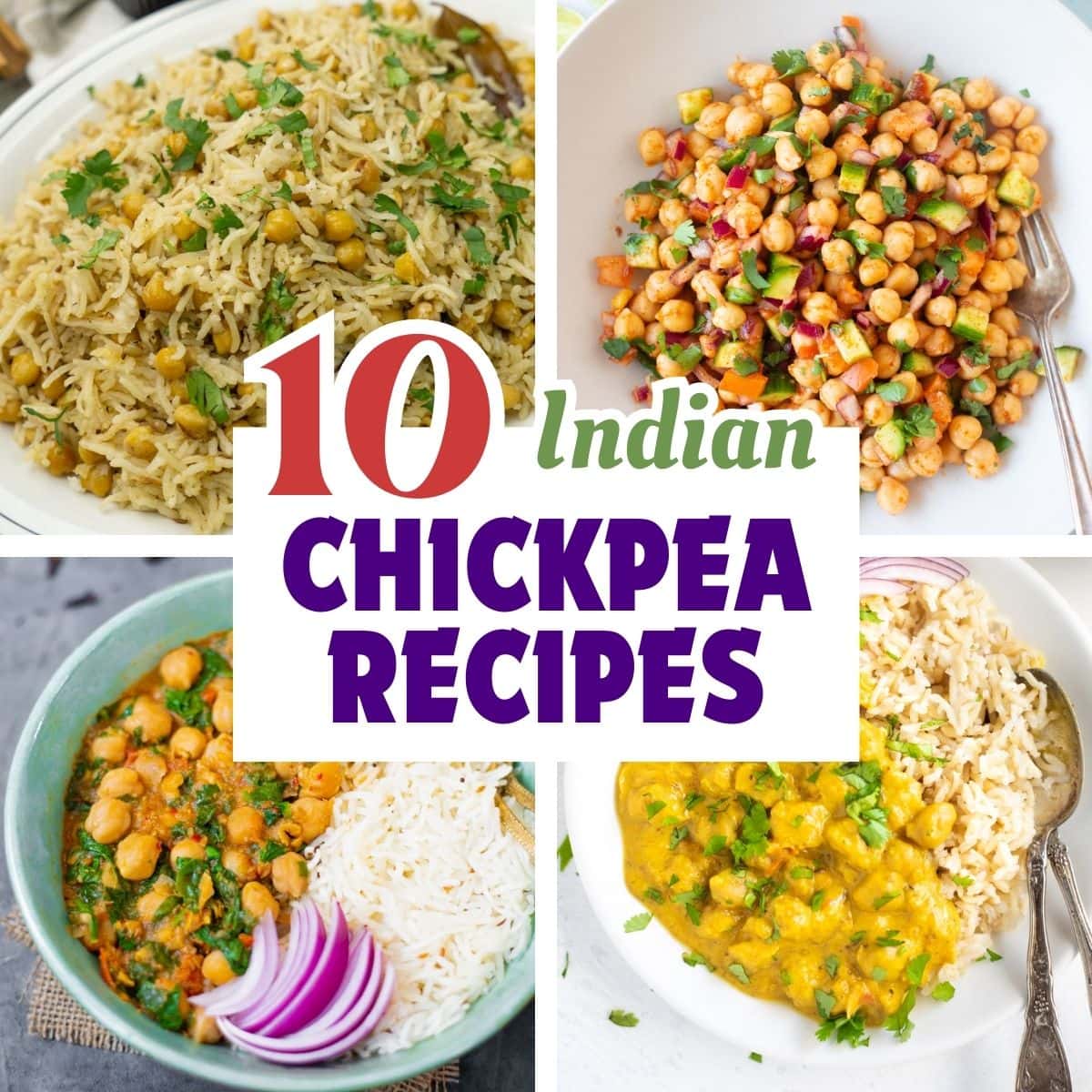 Indian Chickpea recipes roundup