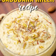 Sabudana Kheer in a bowl