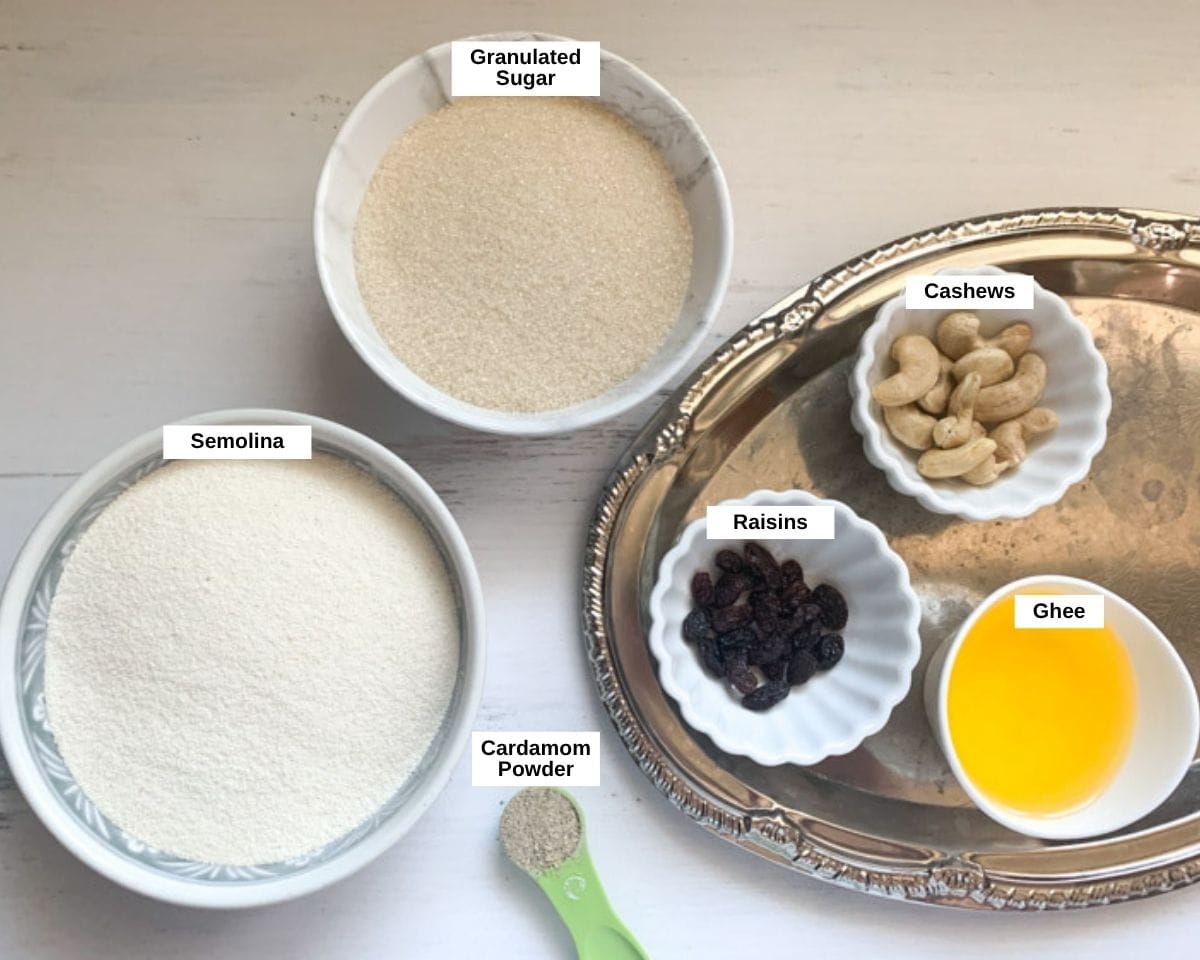 Rava Ladoo ingredients
