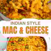 masala mac and cheese in a pot