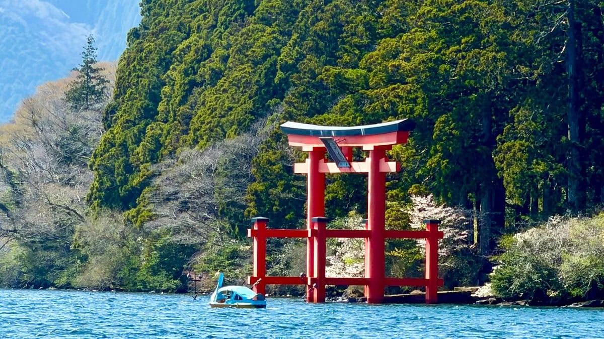 Hakone Shrine over Lake Ashi