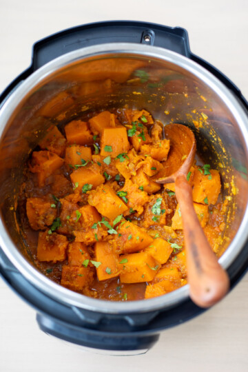 Indian pumpkin curry in instant pot