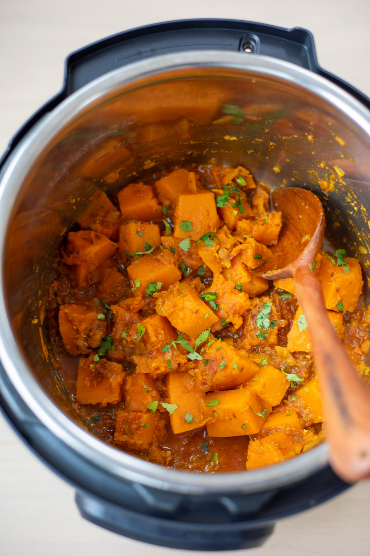 Indian pumpkin curry in instant pot